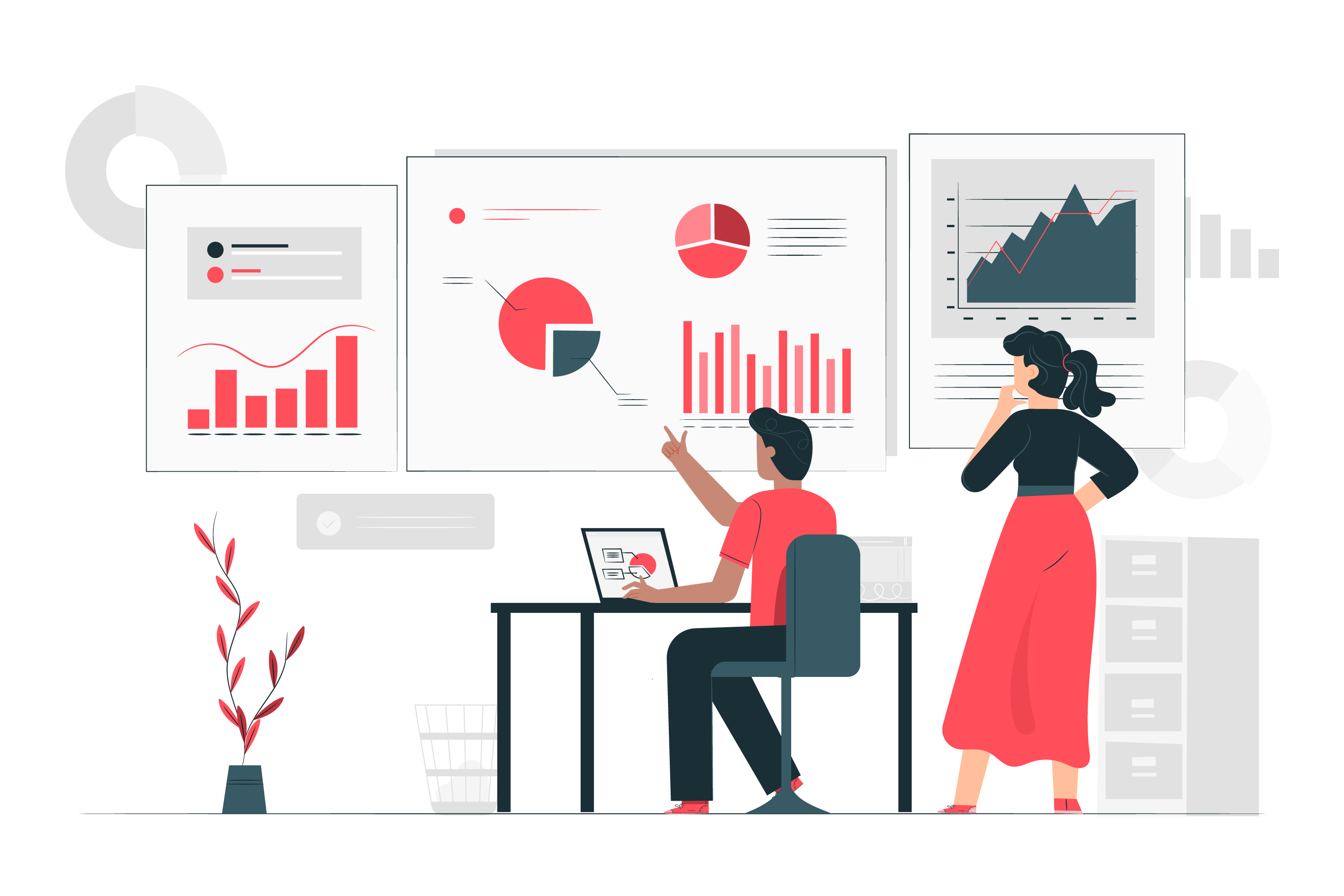 Customer follow-up and sales discussion